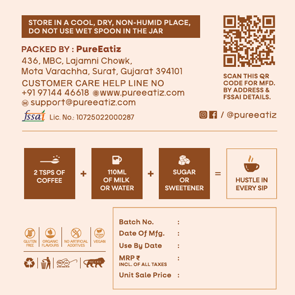 Pure Mocha Instant Coffee Powder
