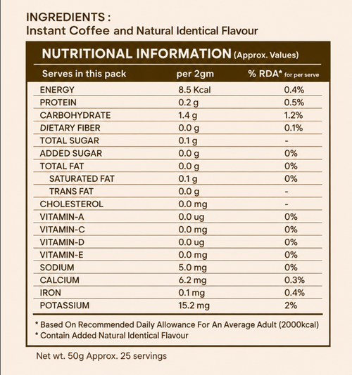 Pure Espresso Instant Coffee Powder