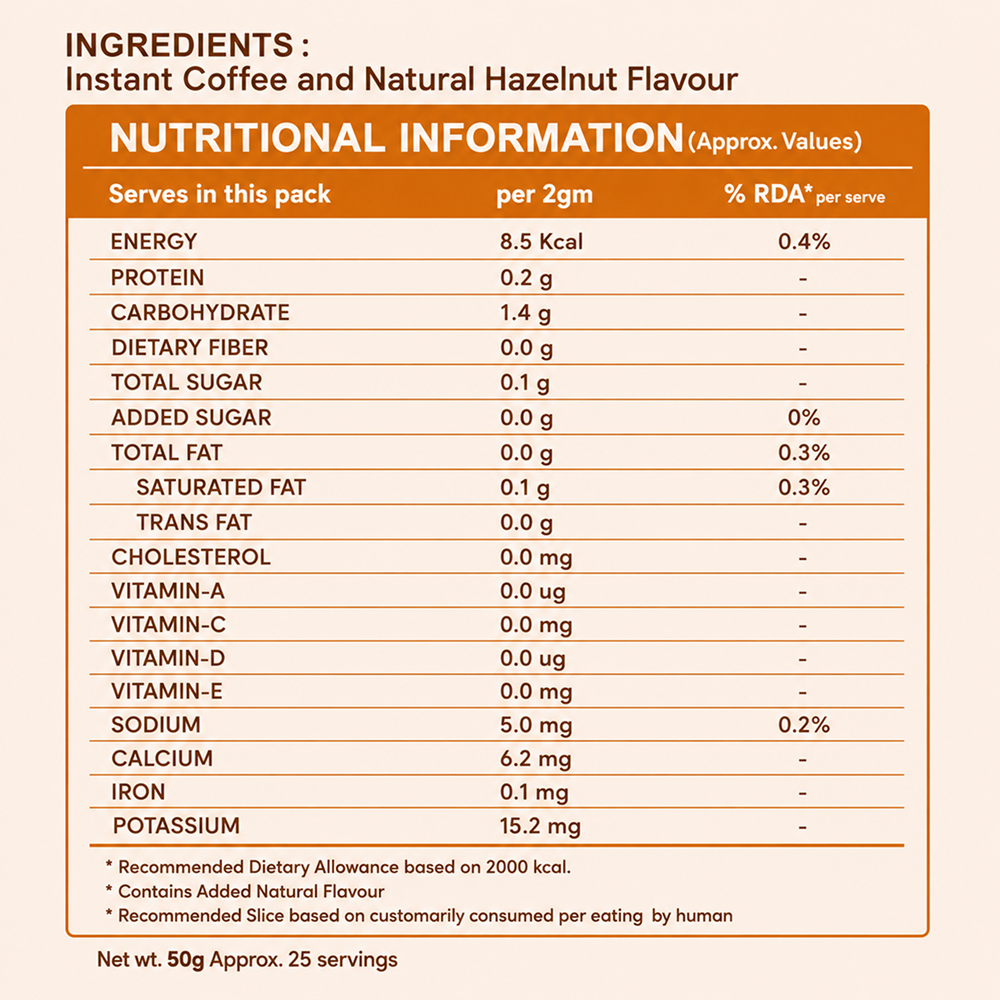 Pure Vanilla Instant Coffee Powder