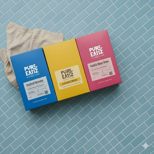 Pure Instant Coffee Trio: Espresso, Hazelnut & Mocha 50gx3